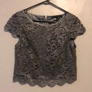 White House Black Market; Size 4; Gray